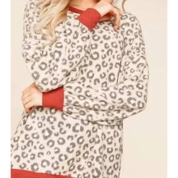 NEW HAPTICS brushed sweater marsala detail in taupe - Picture 3 of 3